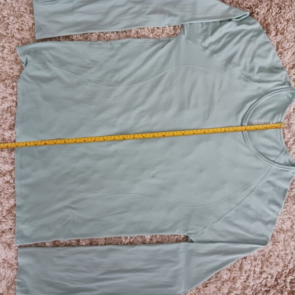 Athletic Works Women's Top Size XXL Green Long Sleeve Crew Neck Stretch T-shirt - Picture 8 of 9